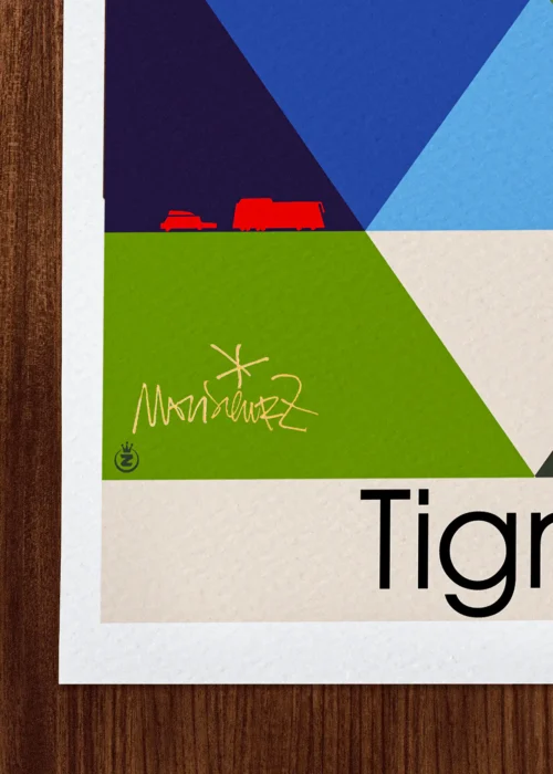Affiche Tignes Signée Monsieur Z, Tirage d'art,