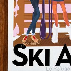 Affiche Alpes Signée Monsieur Z, Tirage d'art,