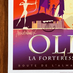 Affiche Olbia Signée Monsieur Z, Tirage d'art,
