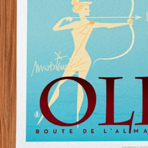 Affiche Olbia Signée Monsieur Z, Tirage d'art,