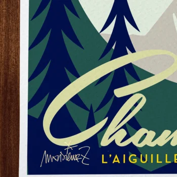 Affiche Montagne Signée Monsieur Z, Tirage d'art,