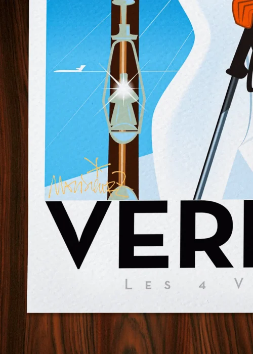 Affiche Montagne Signée Monsieur Z, Tirage d'art,