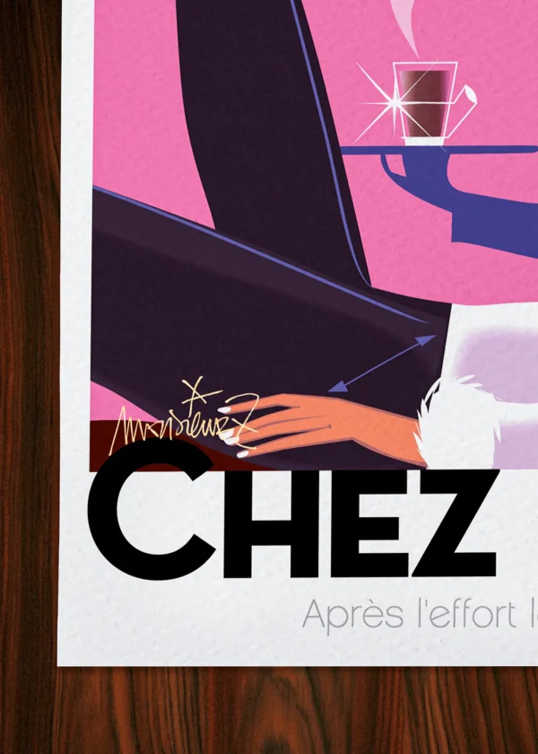 Signature-102 Affiche Montagne Signée Monsieur Z, Tirage d'art,