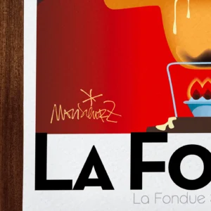 Affiche Montagne Signée Monsieur Z, Tirage d'art,