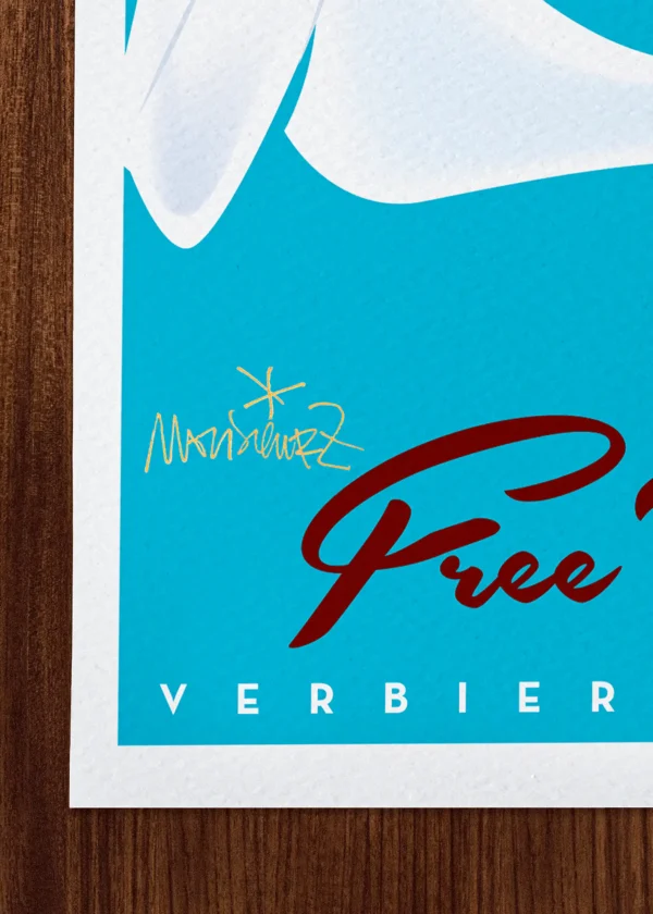 Signature-104 Affiche Montagne Signée Monsieur Z, Tirage d'art,