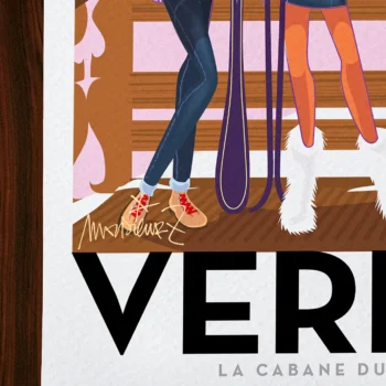 Affiche Montagne Signée Monsieur Z, Tirage d'art,