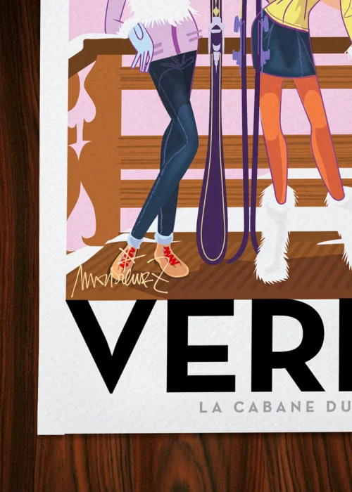 Affiche Montagne Signée Monsieur Z, Tirage d'art,