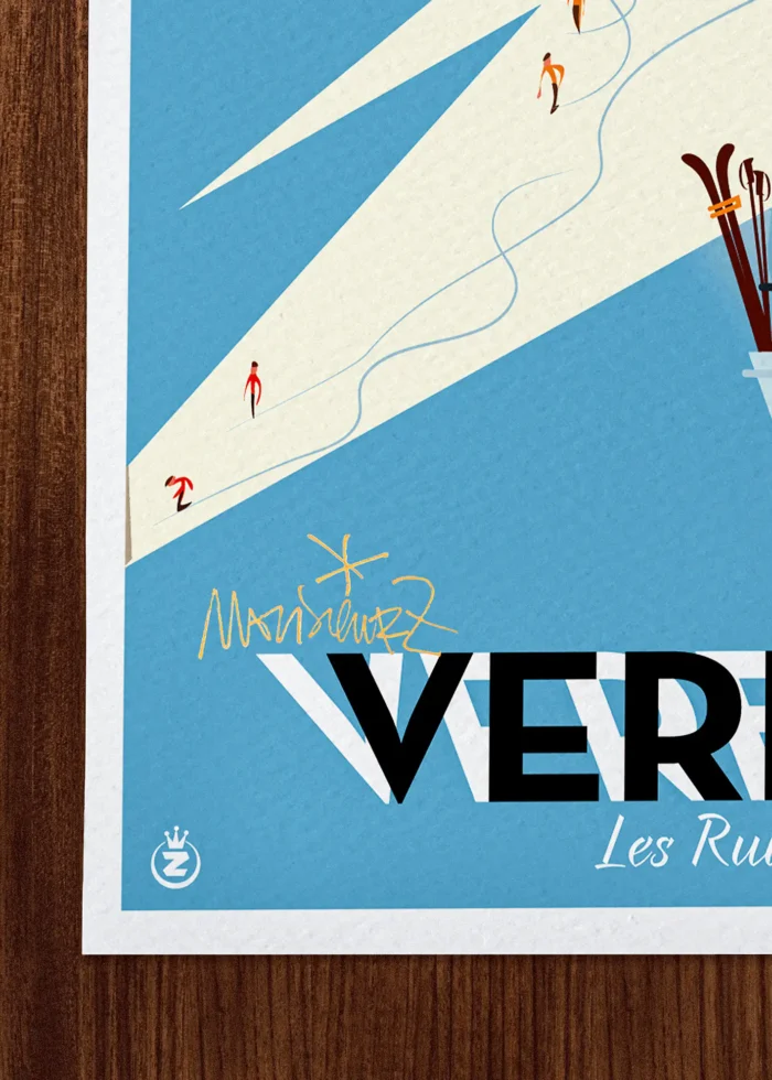 Signature-108 Affiche Montagne Signée Monsieur Z, Tirage d'art,