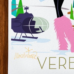 Affiche Montagne Signée Monsieur Z, Tirage d'art,