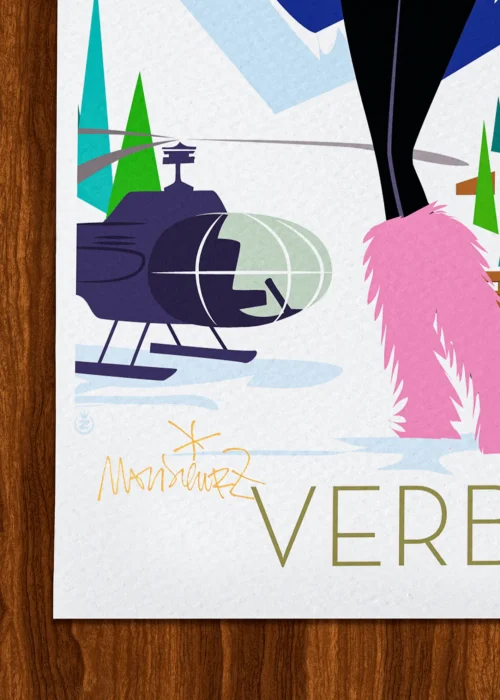 Affiche Montagne Signée Monsieur Z, Tirage d'art,