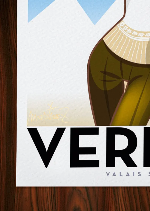 Affiche Montagne Signée Monsieur Z, Tirage d'art,