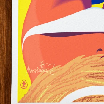 Affiche côte d'azur Signée Monsieur Z, Tirage d'art,