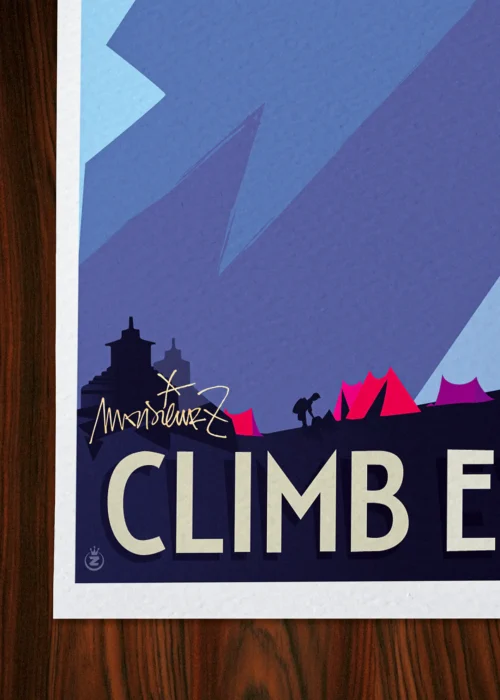 Affiche Evrest Signée Monsieur Z, Tirage d'art,