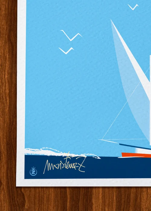 Affiche Toulon Signée Monsieur Z, Tirage d'art,