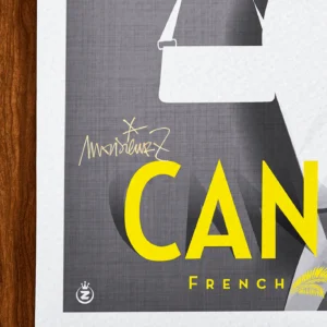 Affiche Cannes Signée Monsieur Z, Tirage d'art,