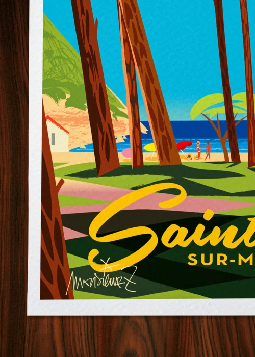 Affiche Signée Monsieur Z, Tirage d'art,