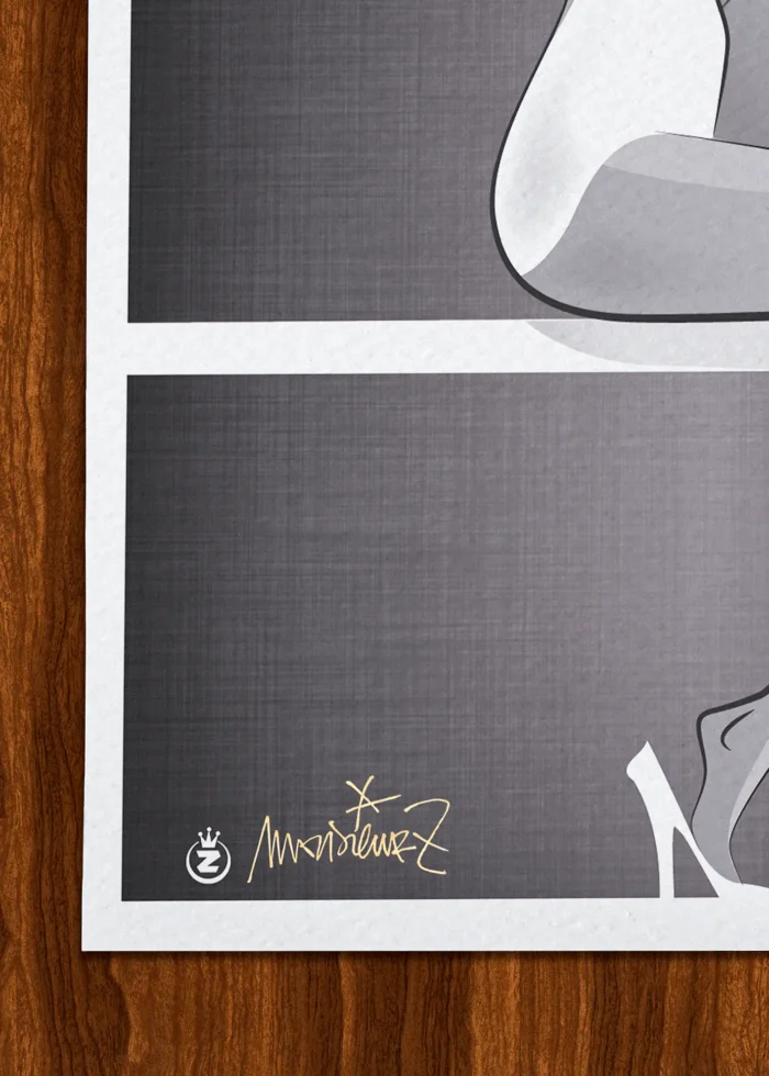 Signature-156 Affiche Mode Signée Monsieur Z, Tirage d'art,