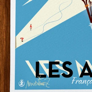 Affiche Alpes Signée Monsieur Z, Tirage d'art,