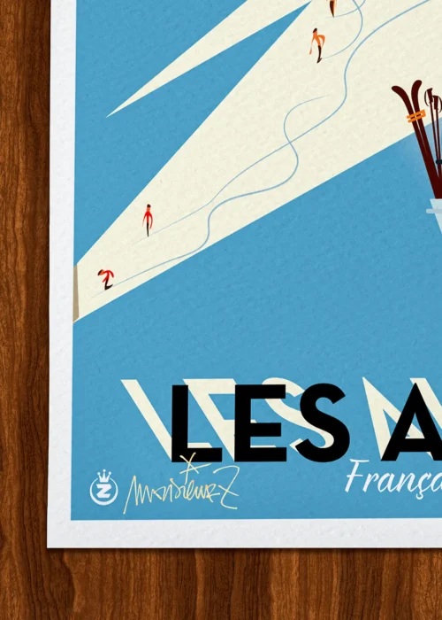 Affiche Alpes Signée Monsieur Z, Tirage d'art,