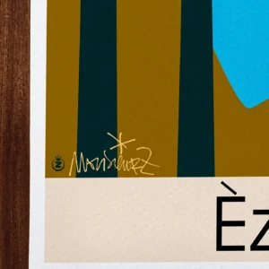 Affiche èze Signée Monsieur Z, Tirage d'art,