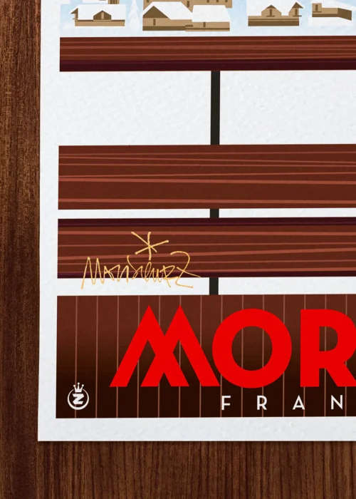 Affiche Morzin Signée Monsieur Z, Tirage d'art,