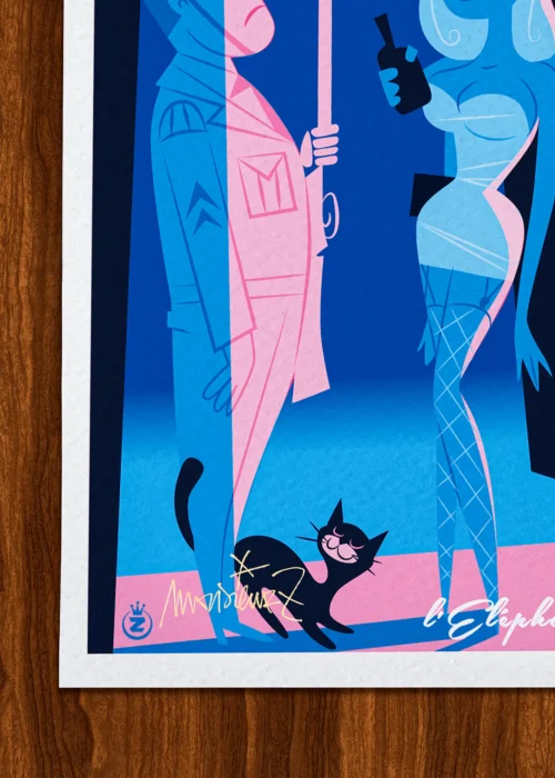 Affiche Toulon Signée Monsieur Z, Tirage d'art,