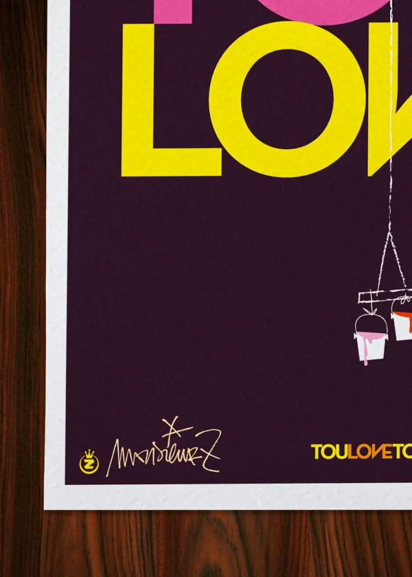 Signature-166 Affiche Toulon Signée Monsieur Z, Tirage d'art,