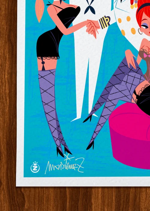 Affiche Toulon Signée Monsieur Z, Tirage d'art,