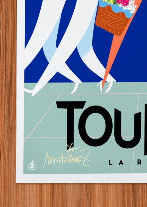 Affiche Toulon Signée Monsieur Z, Tirage d'art,