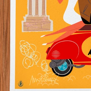 Affiche Rome Signée Monsieur Z, Tirage d'art,