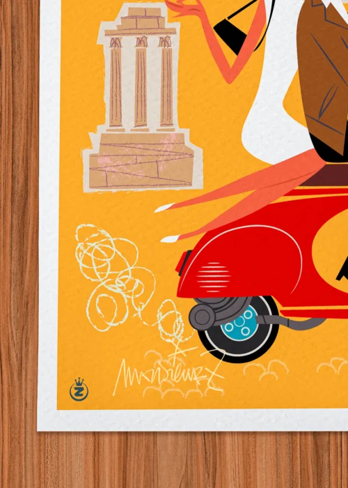 Affiche Rome Signée Monsieur Z, Tirage d'art,