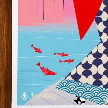 Affiche Tokyo Signée Monsieur Z, Tirage d'art,