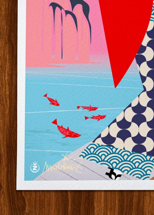 Affiche Tokyo Signée Monsieur Z, Tirage d'art,