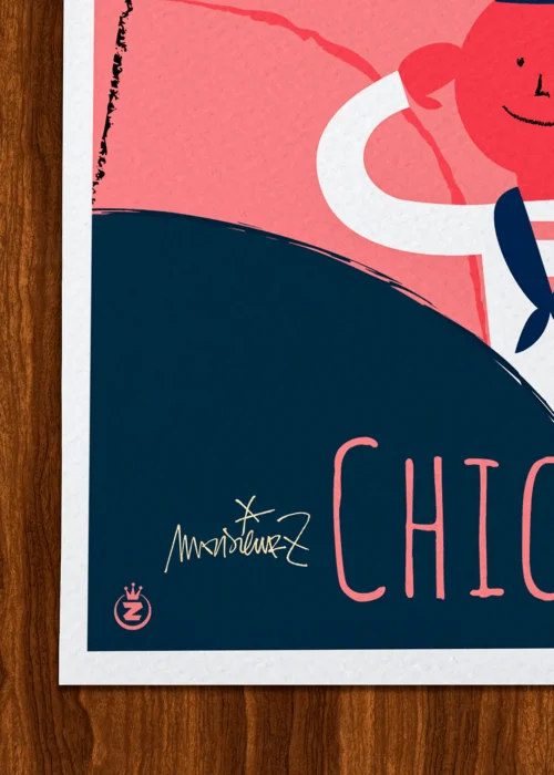 Affiche Toulon Signée Monsieur Z, Tirage d'art,