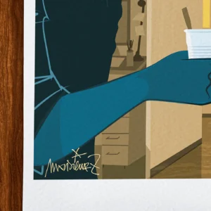 Affiche Café Signée Monsieur Z, Tirage d'art,