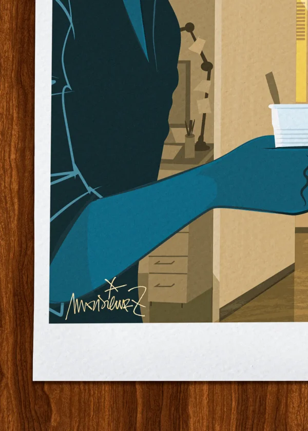 Signature-176 Affiche Café Signée Monsieur Z, Tirage d'art,