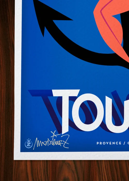 Affiche Toulon Signée Monsieur Z, Tirage d'art,