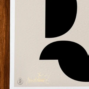 Affiche Abstrait Signée Monsieur Z, Tirage d'art,