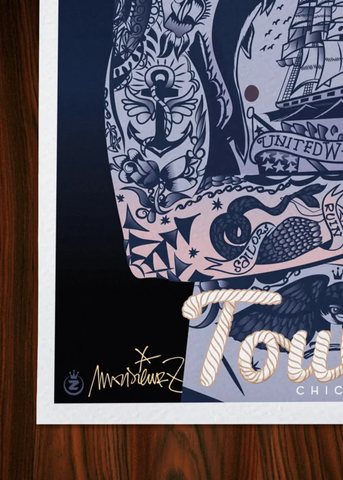 Affiche Toulon Signée Monsieur Z, Tirage d'art,