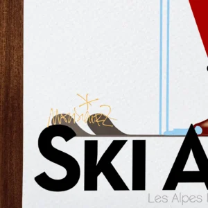 Affiche Alpes Signée Monsieur Z, Tirage d'art,