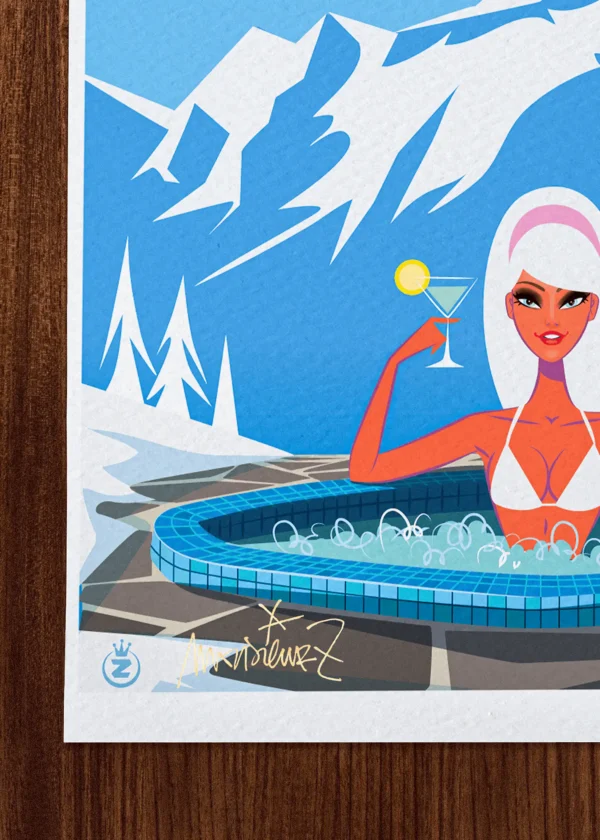 Signature-197 Affiche Alpes Signée Monsieur Z, Tirage d'art,