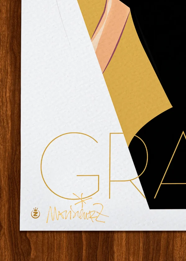 Signature-199 Affiche Grace Signée Monsieur Z, Tirage d'art,