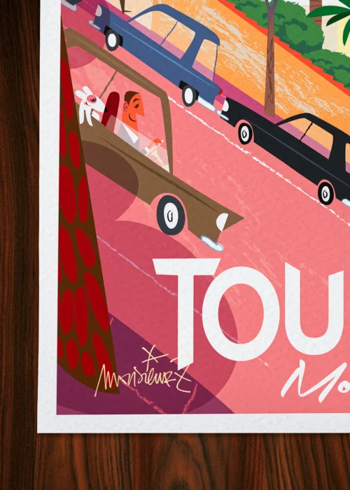 Affiche Toulon Signée Monsieur Z, Tirage d'art,