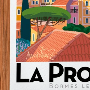 Affiche Provence Signée Monsieur Z, Tirage d'art,