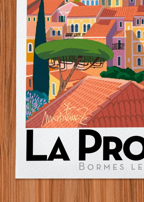 Affiche Provence Signée Monsieur Z, Tirage d'art,