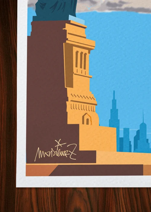 Affiche New York Signée Monsieur Z, Tirage d'art,