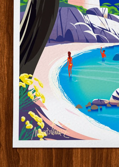 Affiche Corse Signée Monsieur Z, Tirage d'art,