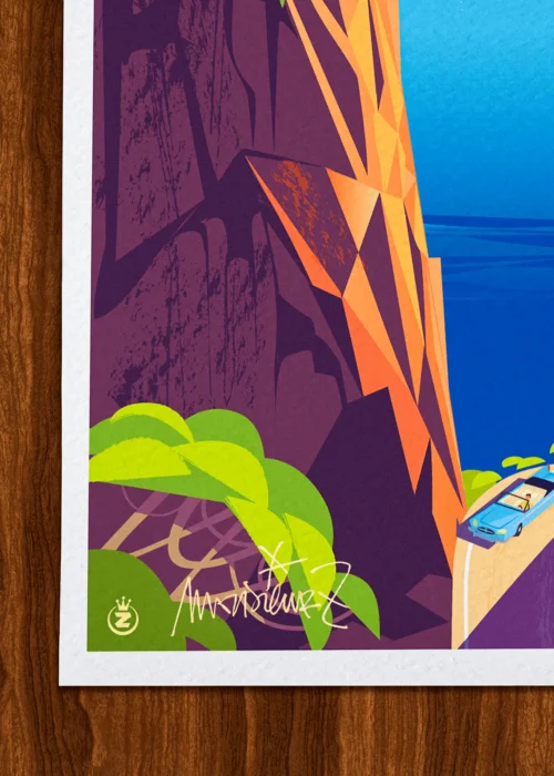 Affiche Corse Signée Monsieur Z, Tirage d'art,