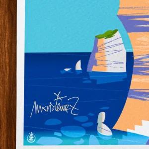 Affiche Corse Signée Monsieur Z, Tirage d'art,