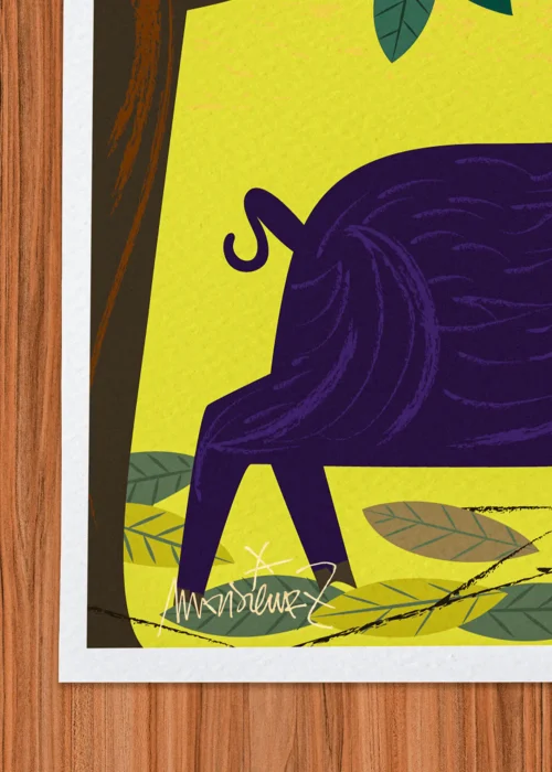 Affiche Corse Signée Monsieur Z, Tirage d'art,